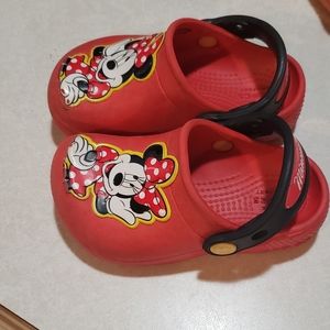 Minnie mouse crocs - size 7